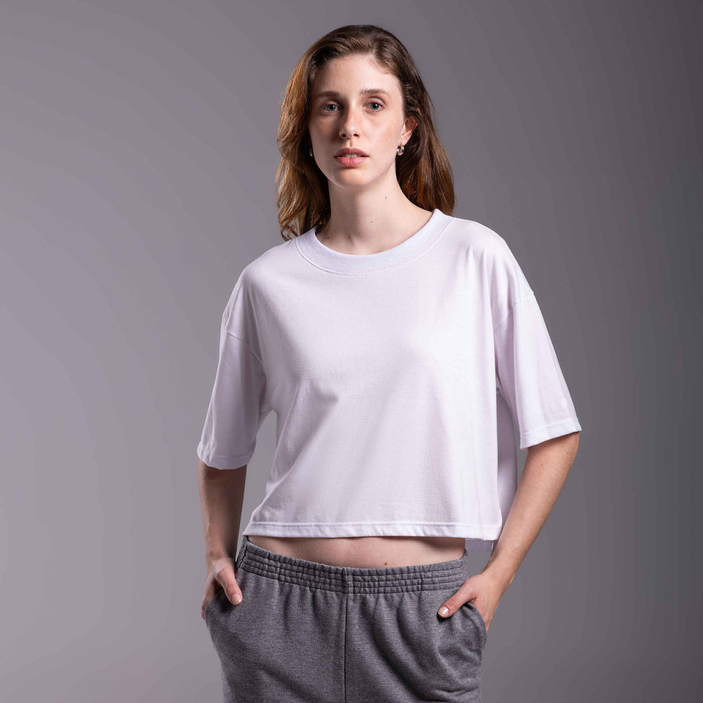 Tech T- Shirt Air Boxy Feminina - Branco
