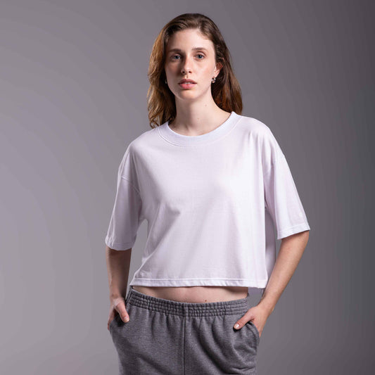 Tech T- Shirt Air Boxy Feminina - Branco