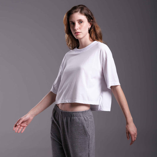 Tech T- Shirt Air Boxy Feminina - Branco