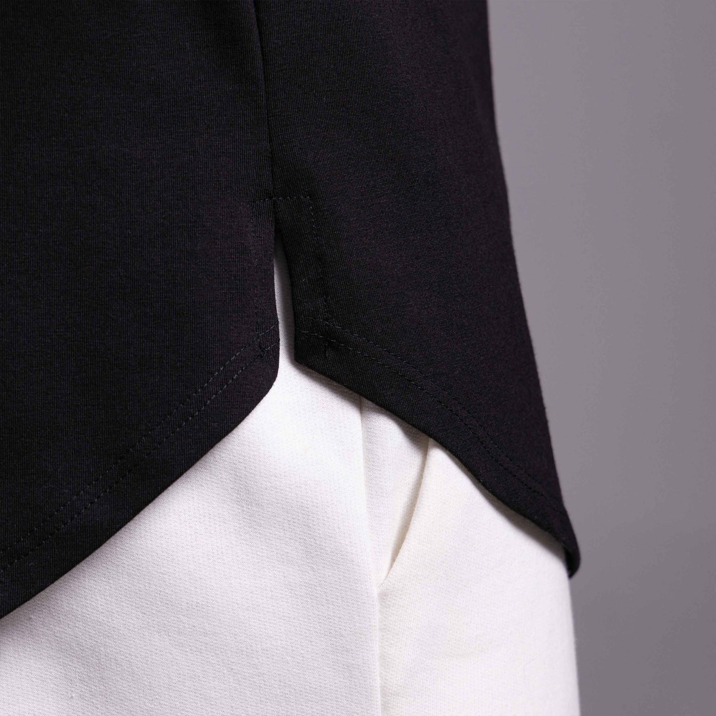 Tech T-Shirt Cotton Anti Odor Barra Arredondada Masculina - Preto