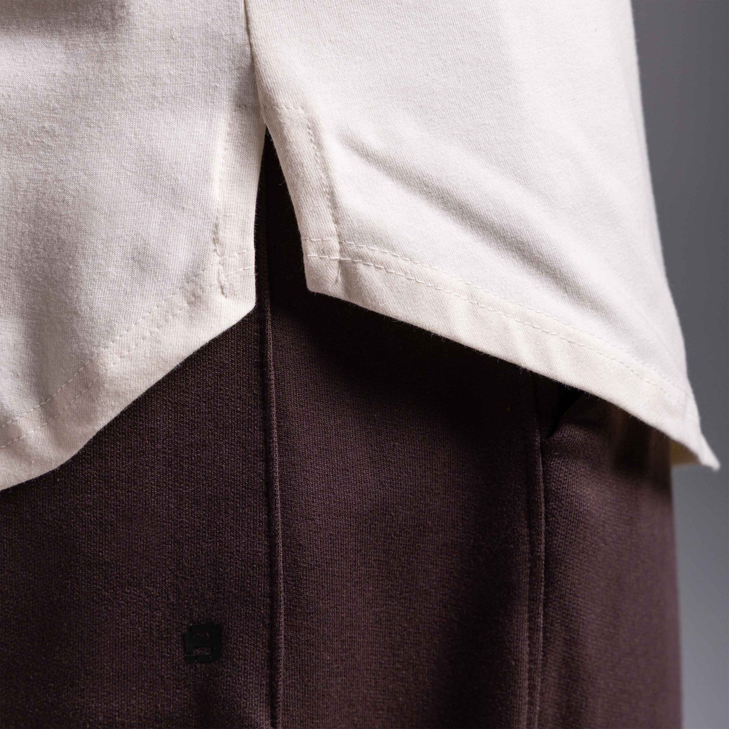 Tech T-Shirt Cotton Anti Odor Barra Arredondada Masculina - Off Vanilla