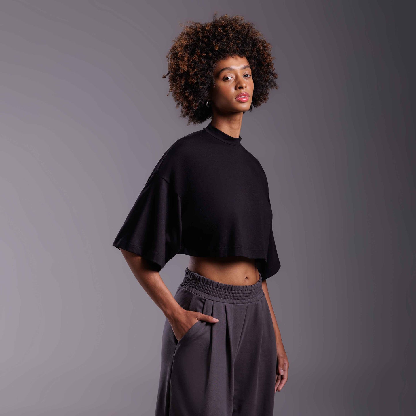 Tech T-Shit Cotton Anti Odor Boxy Feminina - Preto