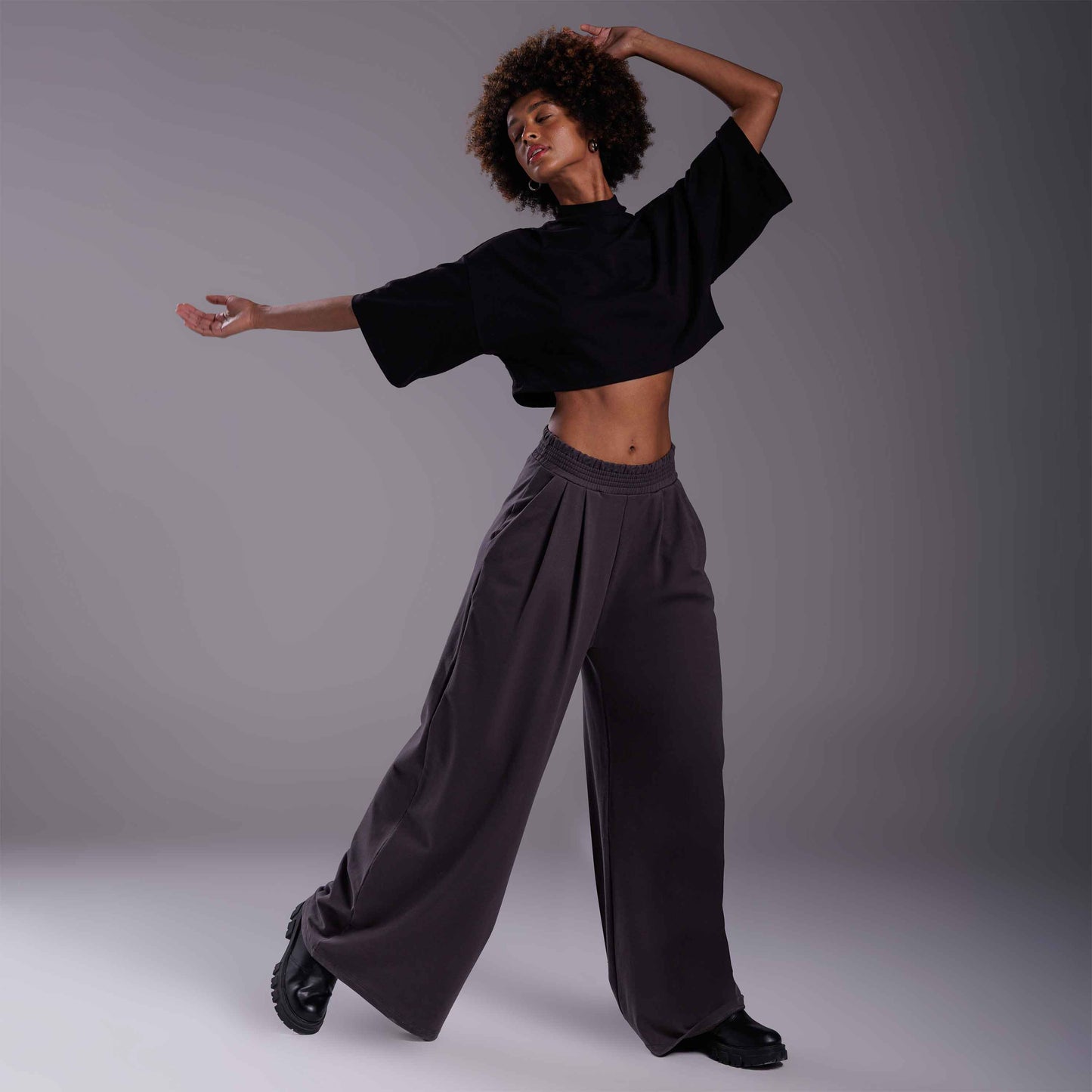 Tech T-Shit Cotton Anti Odor Boxy Feminina - Preto