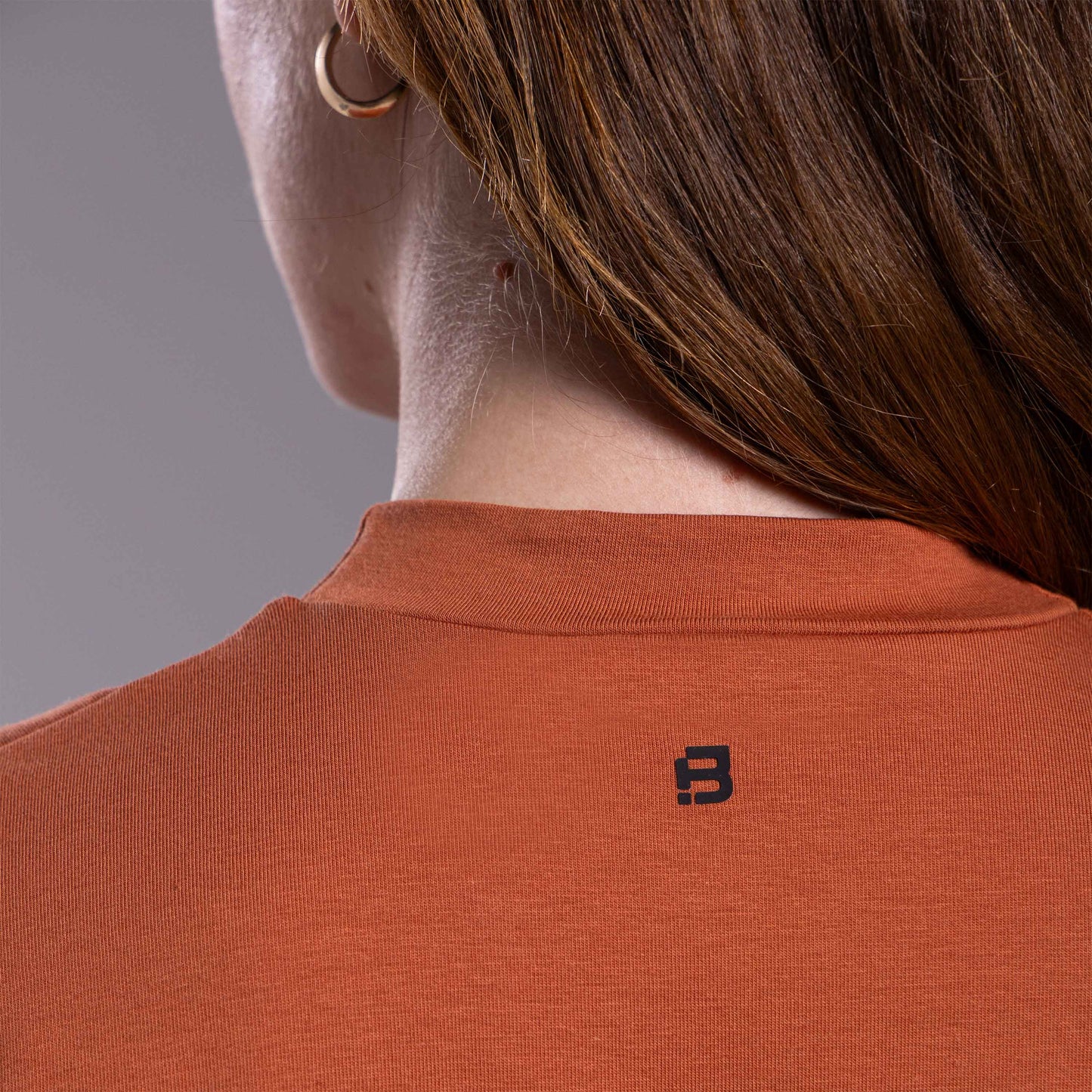 Tech T-Shit Cotton Anti Odor Boxy Feminina - Ferrugem