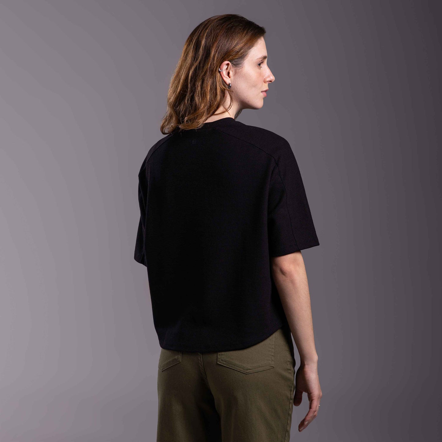 Tech T-Shirt Textura Anti Odor Feminina - Preto