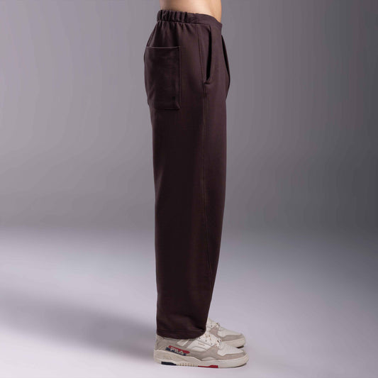 Calça Barrel Moletom Tech NoLiquid Masculina - Marrom