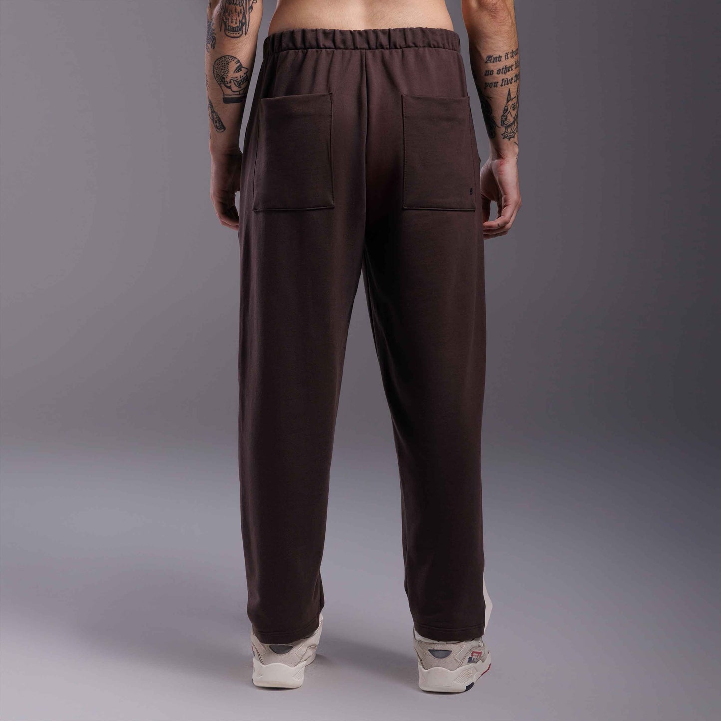 Calça Barrel Moletom Tech NoLiquid Masculina - Marrom