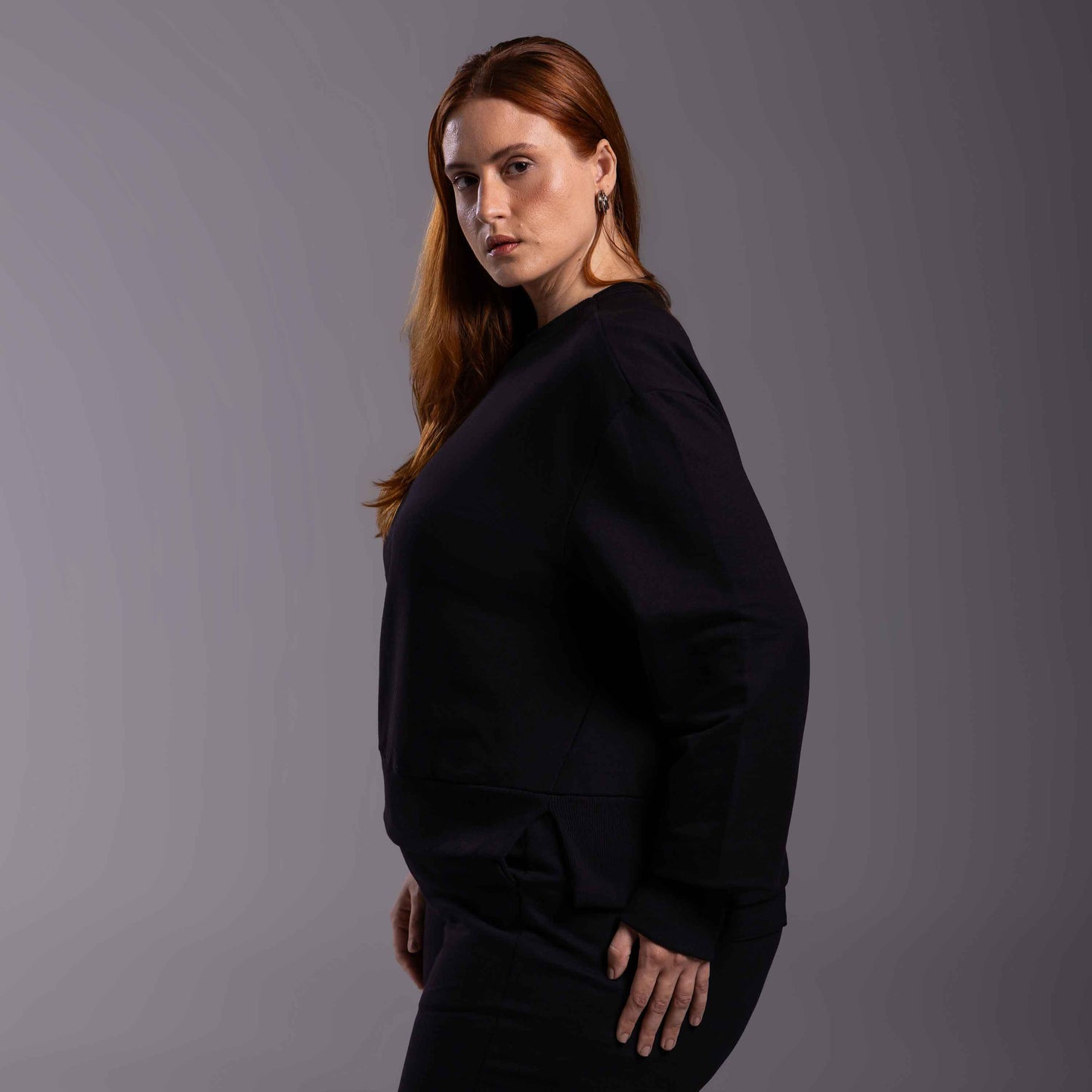 Blusão Moletom Tech Impermeável Plus Feminino - Preto