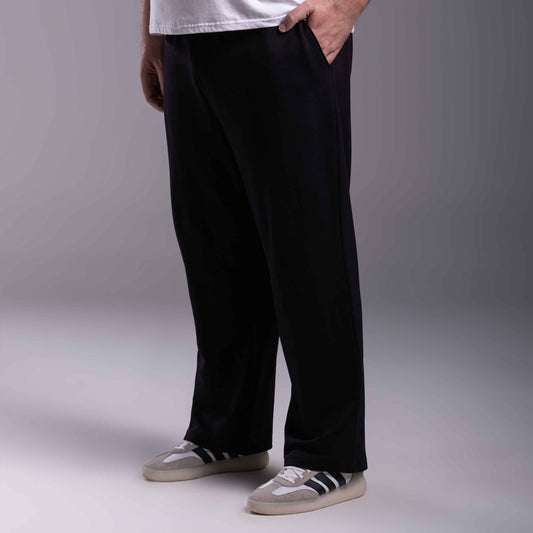Calça Reta Moletom Tech Impermeável Plus Masculina - Preto