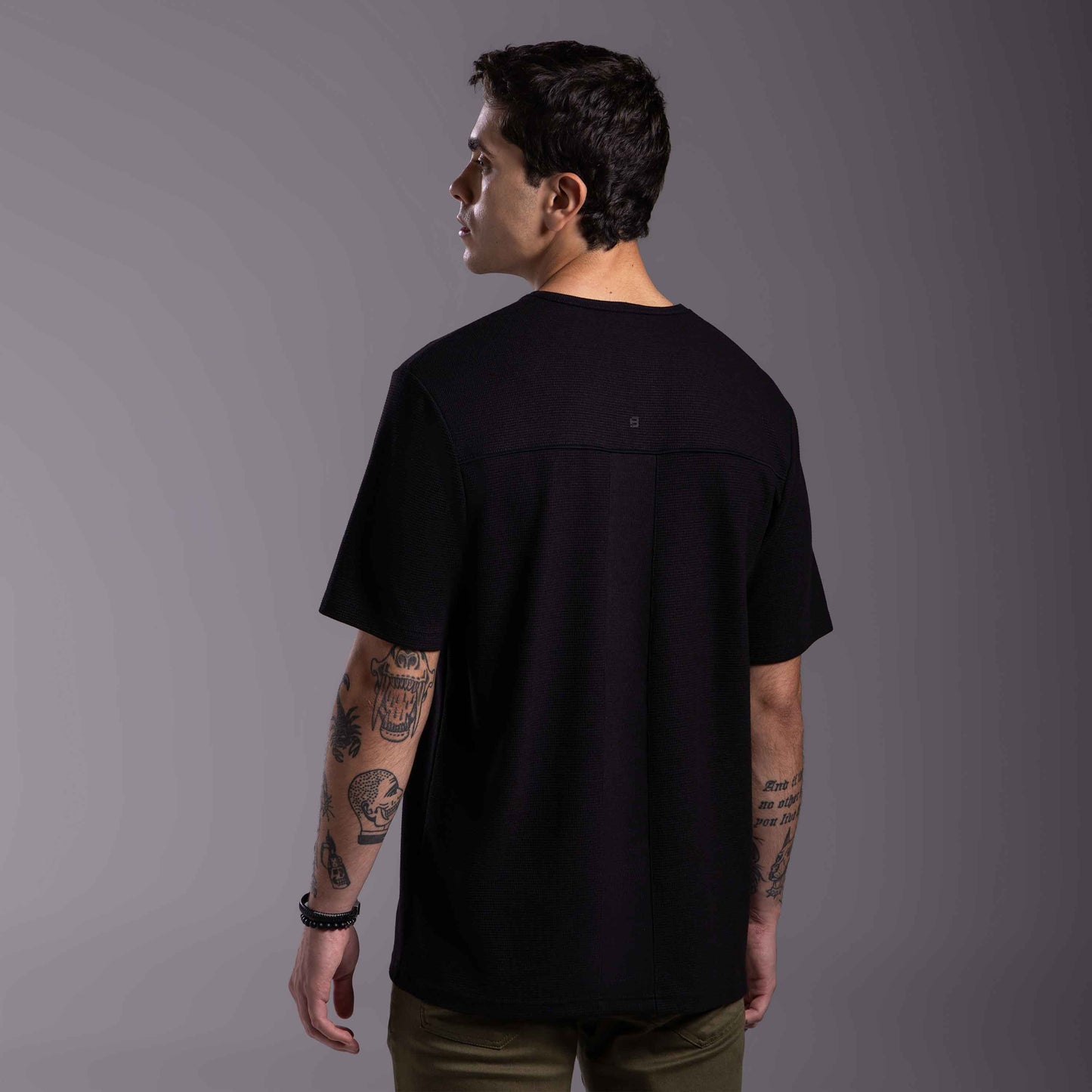 Tech T-Shirt Textura Anti Odor Masculina - Preto