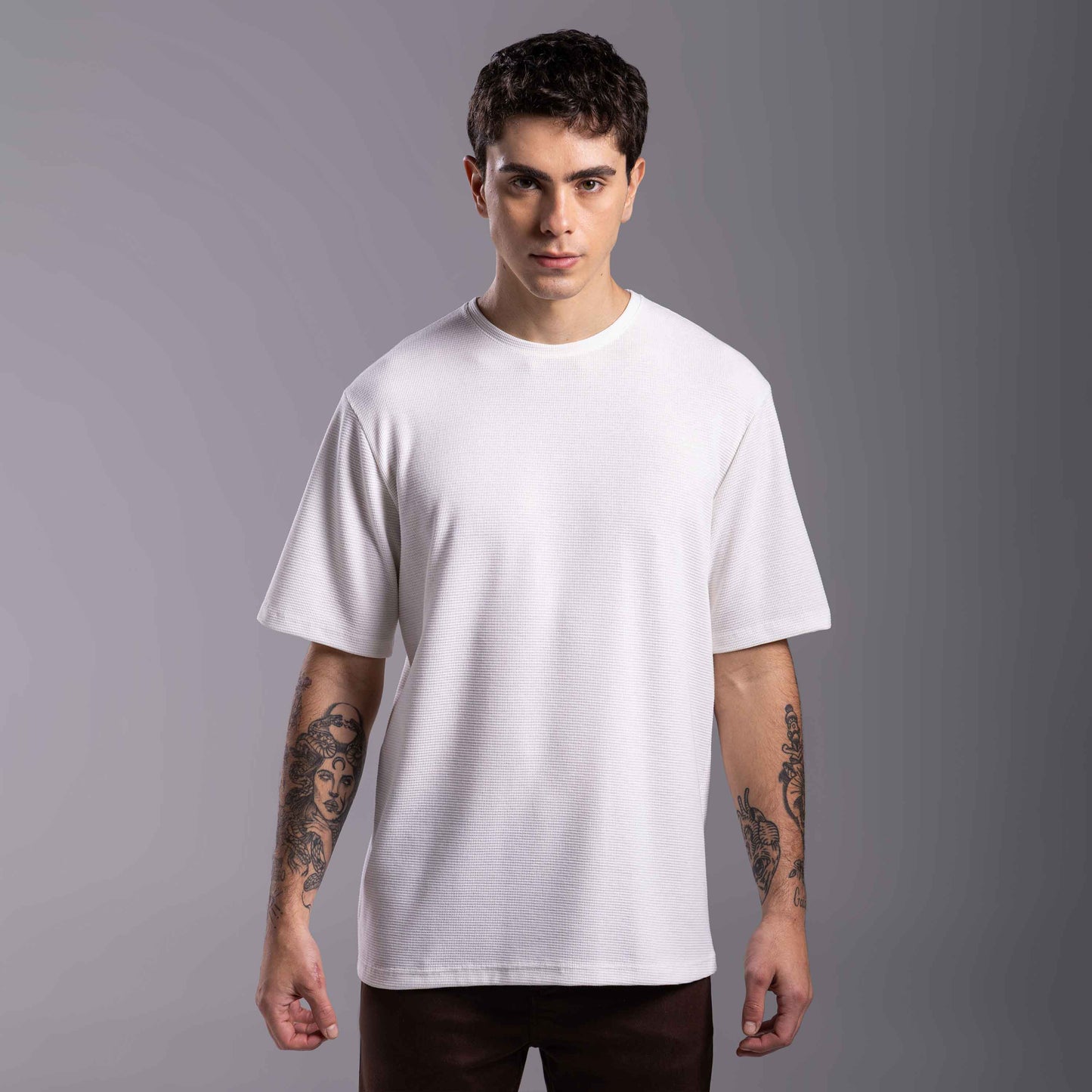 Tech T-Shirt Textura Anti Odor Masculina - Off White