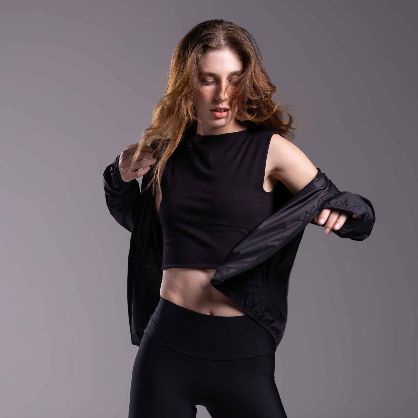 Jaqueta Corta Vento Feminina - Preto