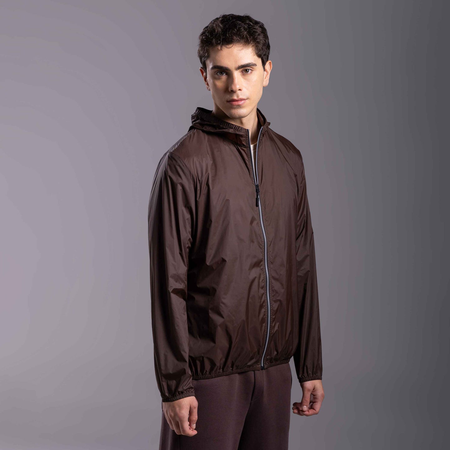 Jaqueta Corta Vento Masculina - Marrom