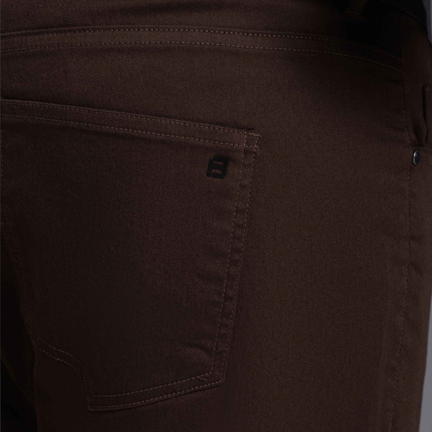 Calça Tech Flex Five Pockets Plus Masculina - Marrom