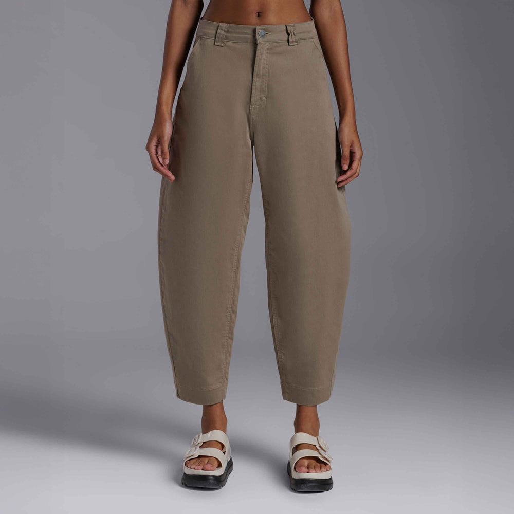 Calça Barrel Tech Flex Feminina - Verde Orvalho