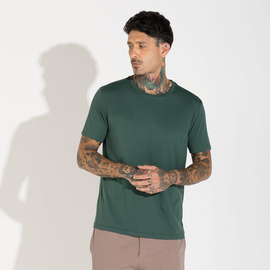 Camiseta Pima Masculina | Life Collection - Verde Pinho