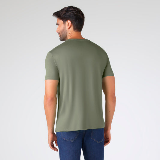 Tech T-Shirt Modal Premium Masculina | Basico.com - Verde Militar