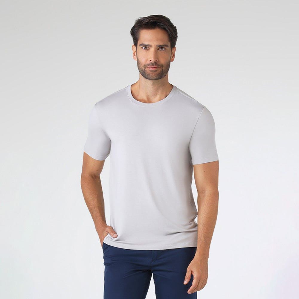 Tech T-Shirt Modal Premium Masculina | Basico.com - Cinza Claro