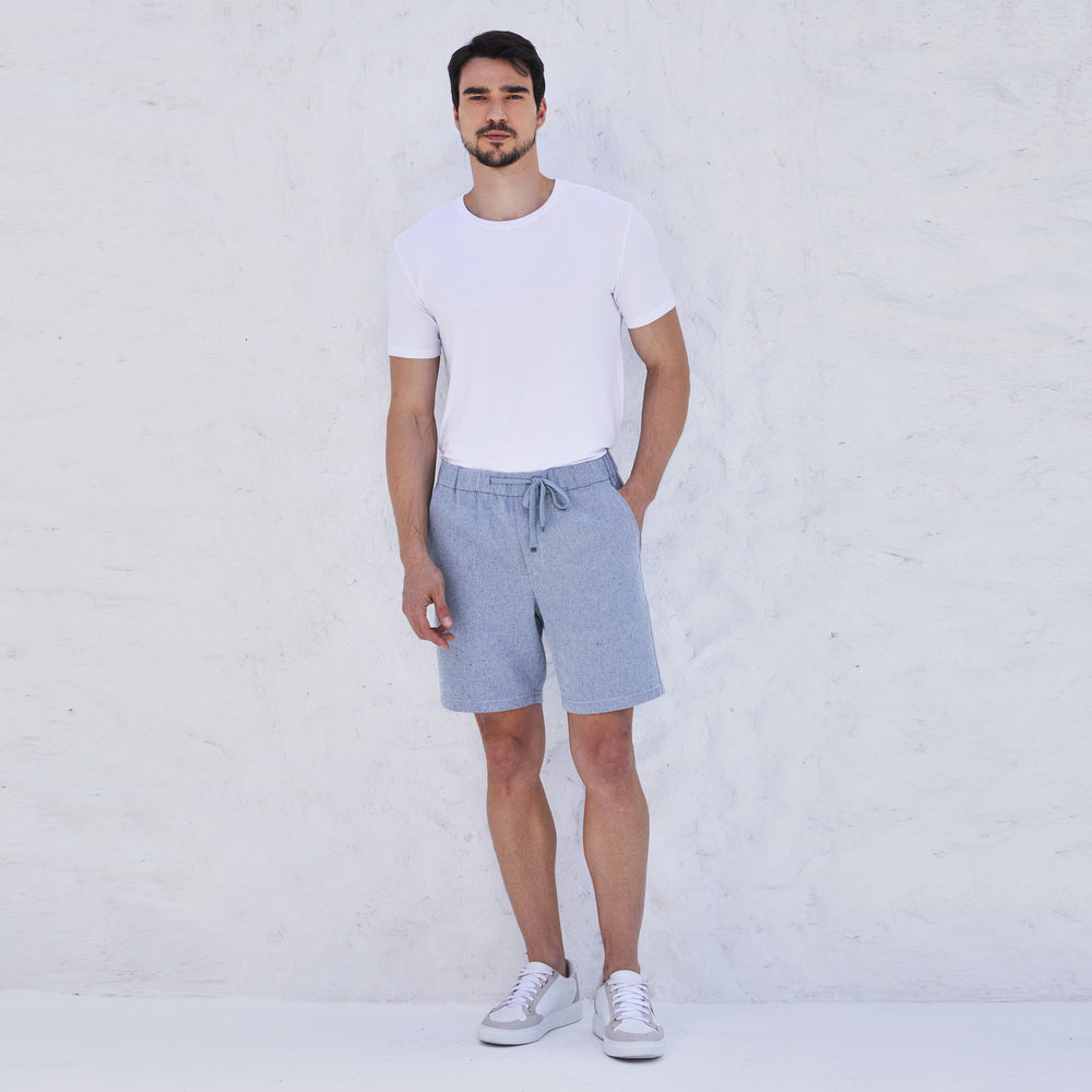 Bermuda Algodão Eco Masculina - Azul Marinho