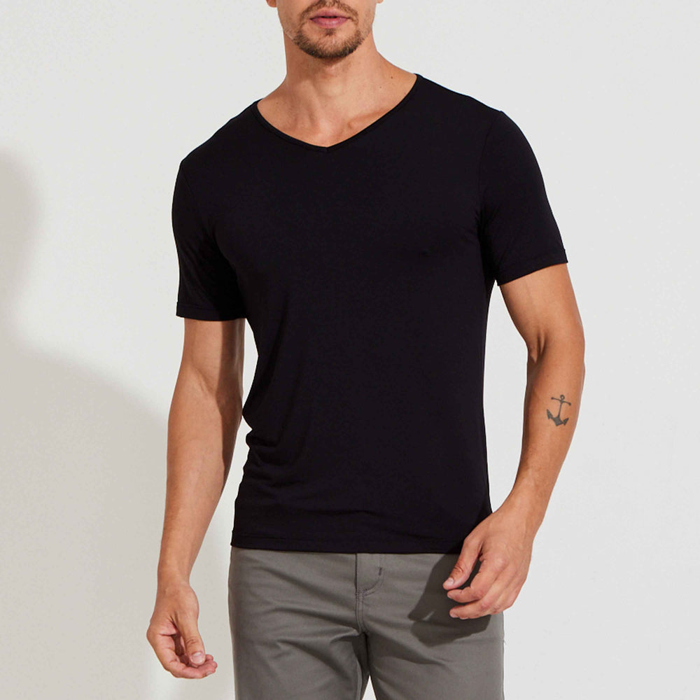 Undershirt Micromodal Masculina - Preto