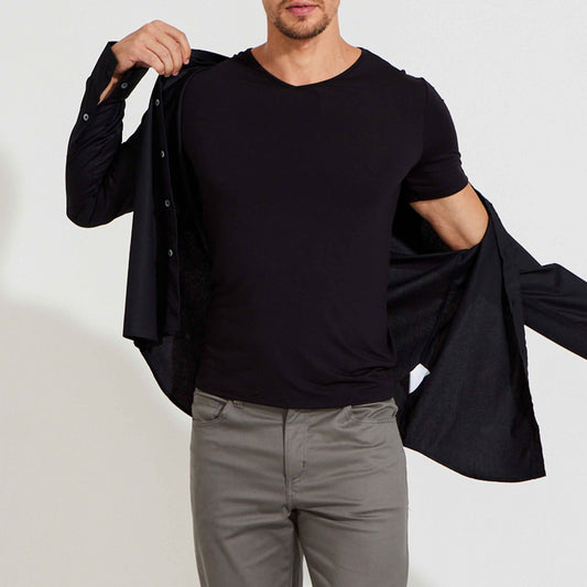 Undershirt Micromodal Masculina - Preto