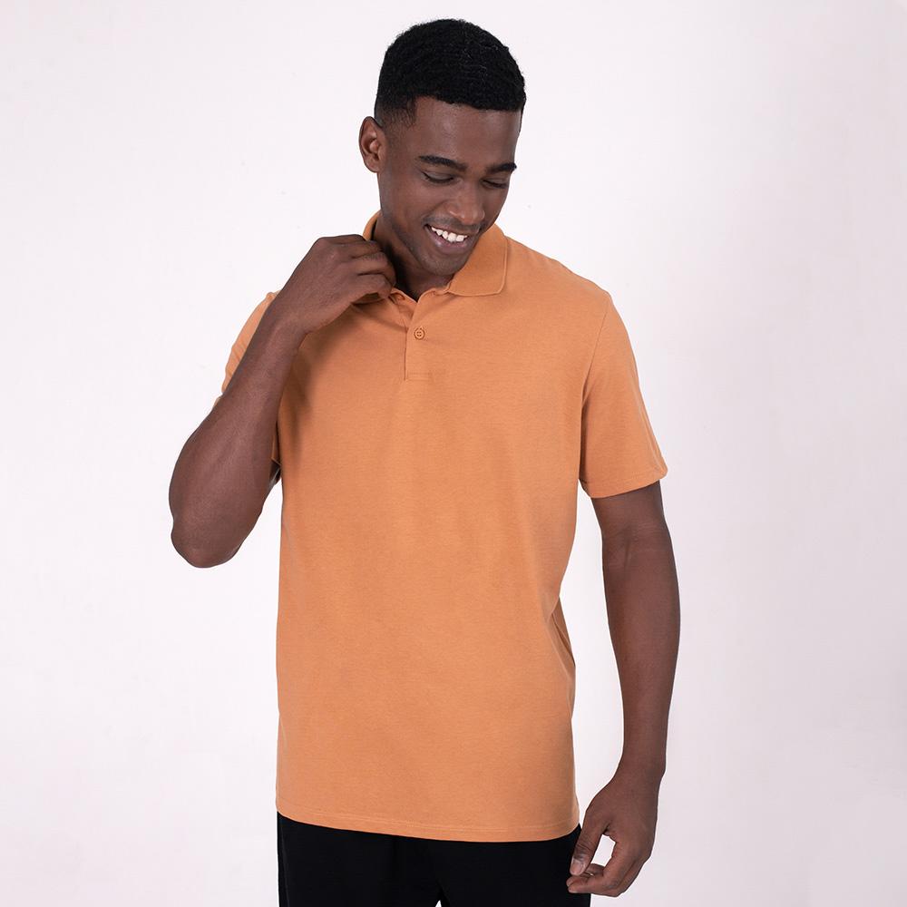 Camisa Polo Masculina - Amarelo Mostarda