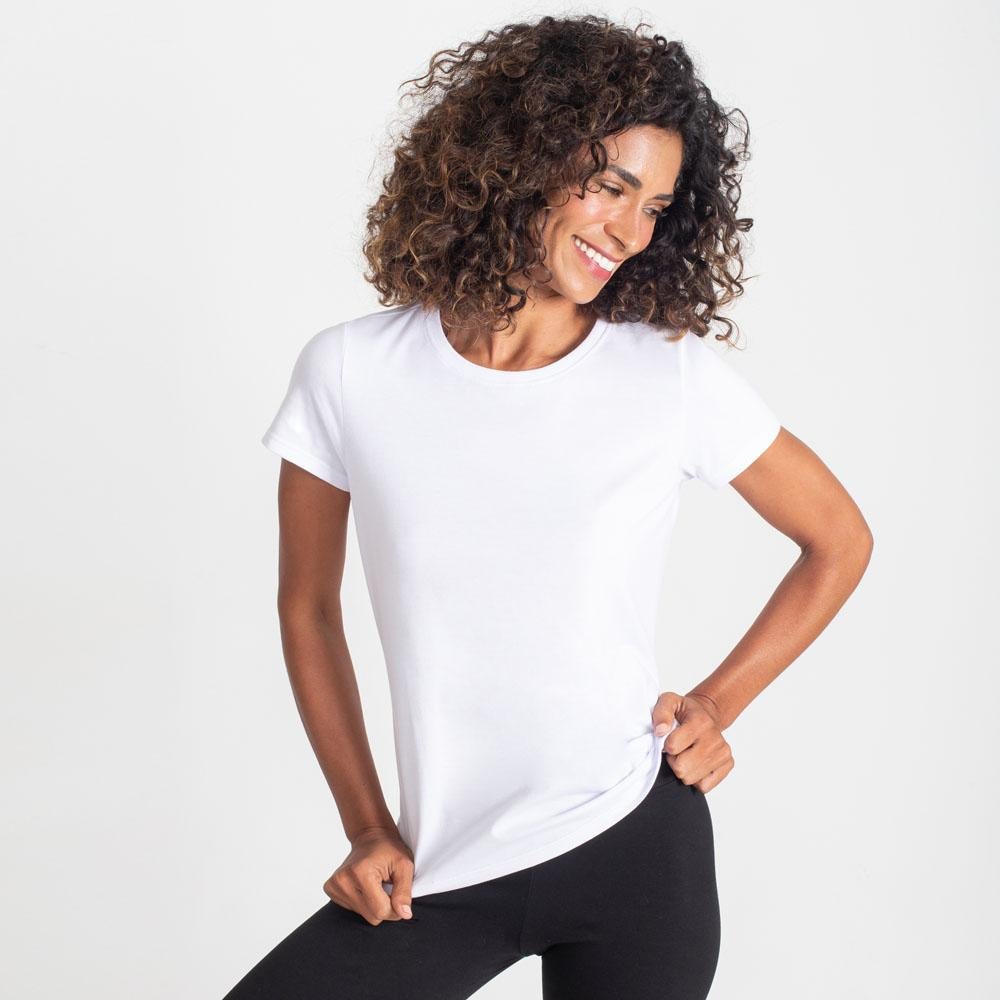 Camiseta Slim Feminina - Branco
