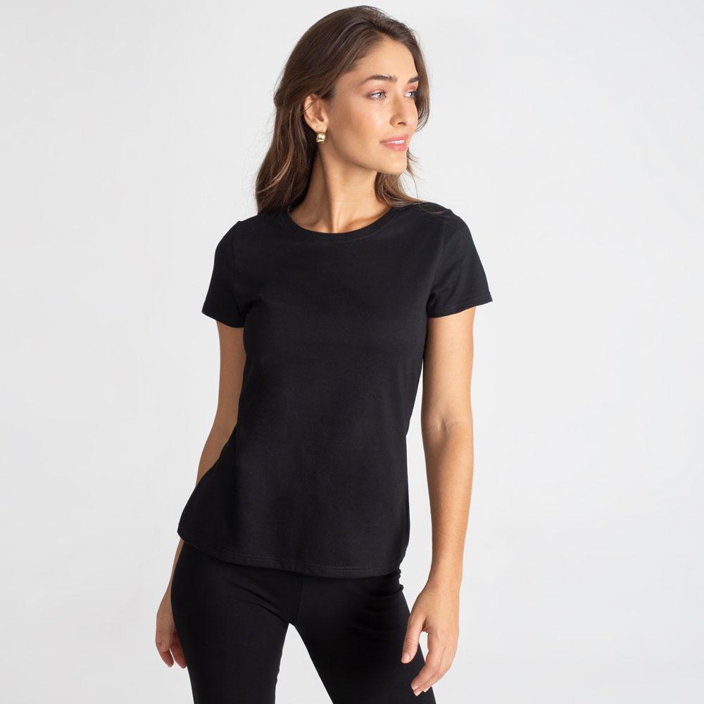 Camiseta Slim Feminina - Preto