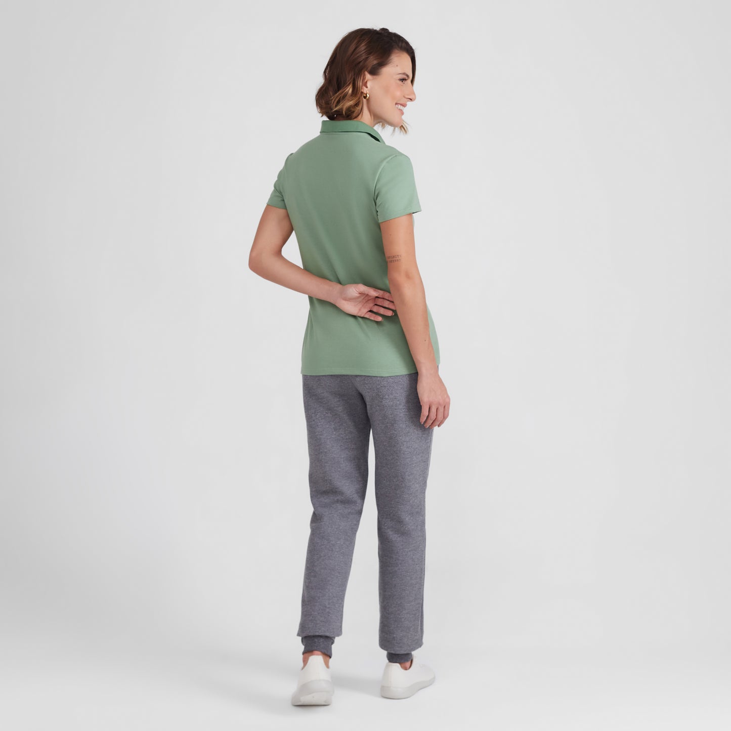 Camisa Polo Feminina - Verde Jade