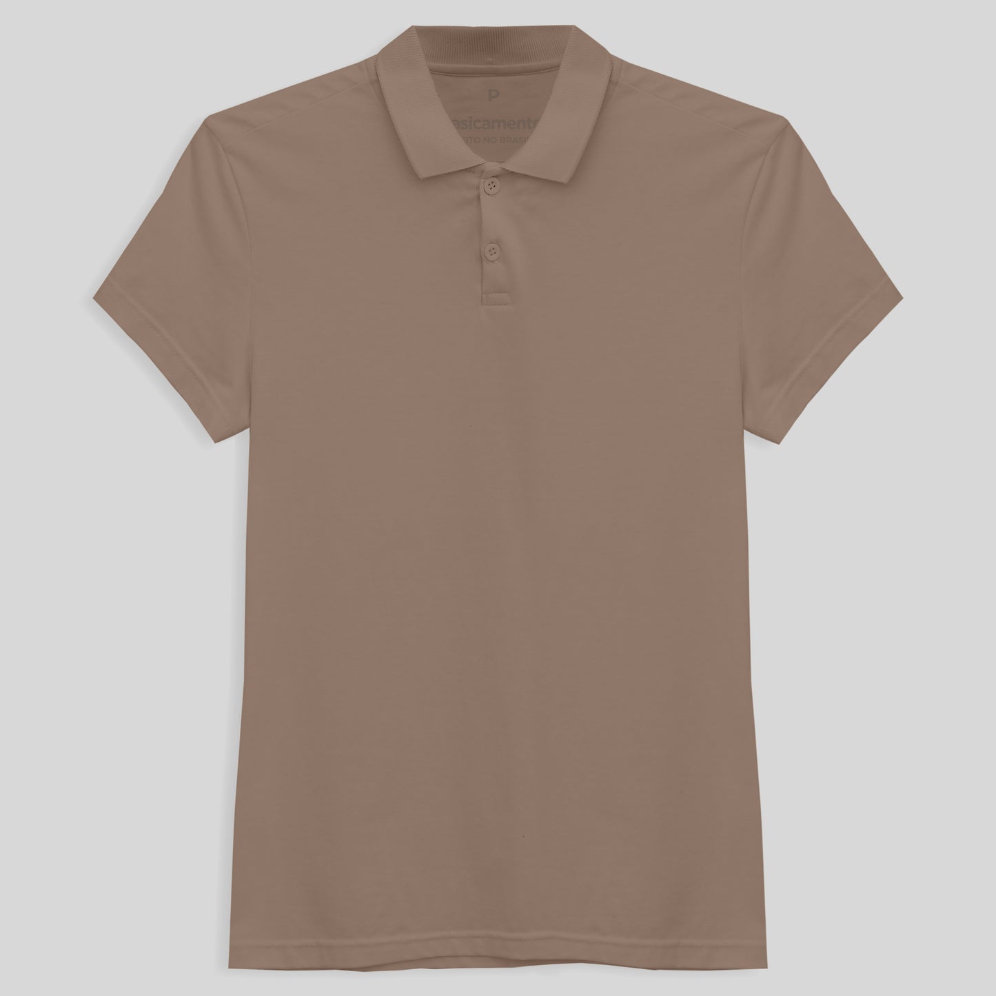 Camisa Polo Feminina - Bege Claro