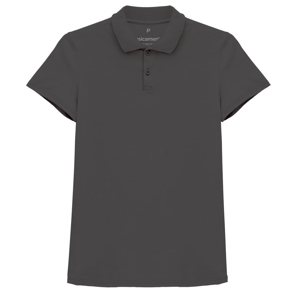 Camisa Polo Feminina - Chumbo