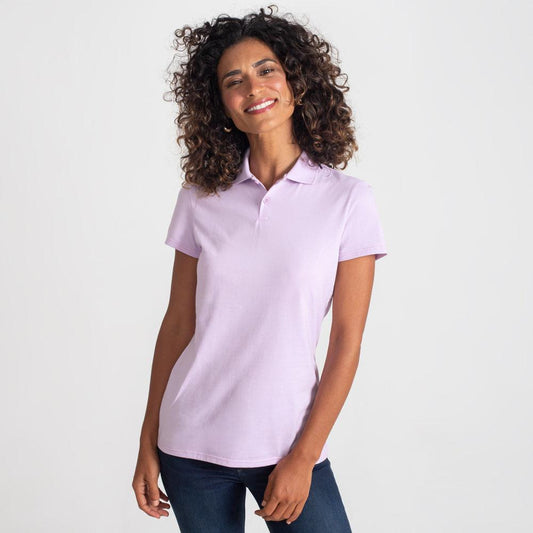 Camisa Polo Feminina - Lilás Lavanda