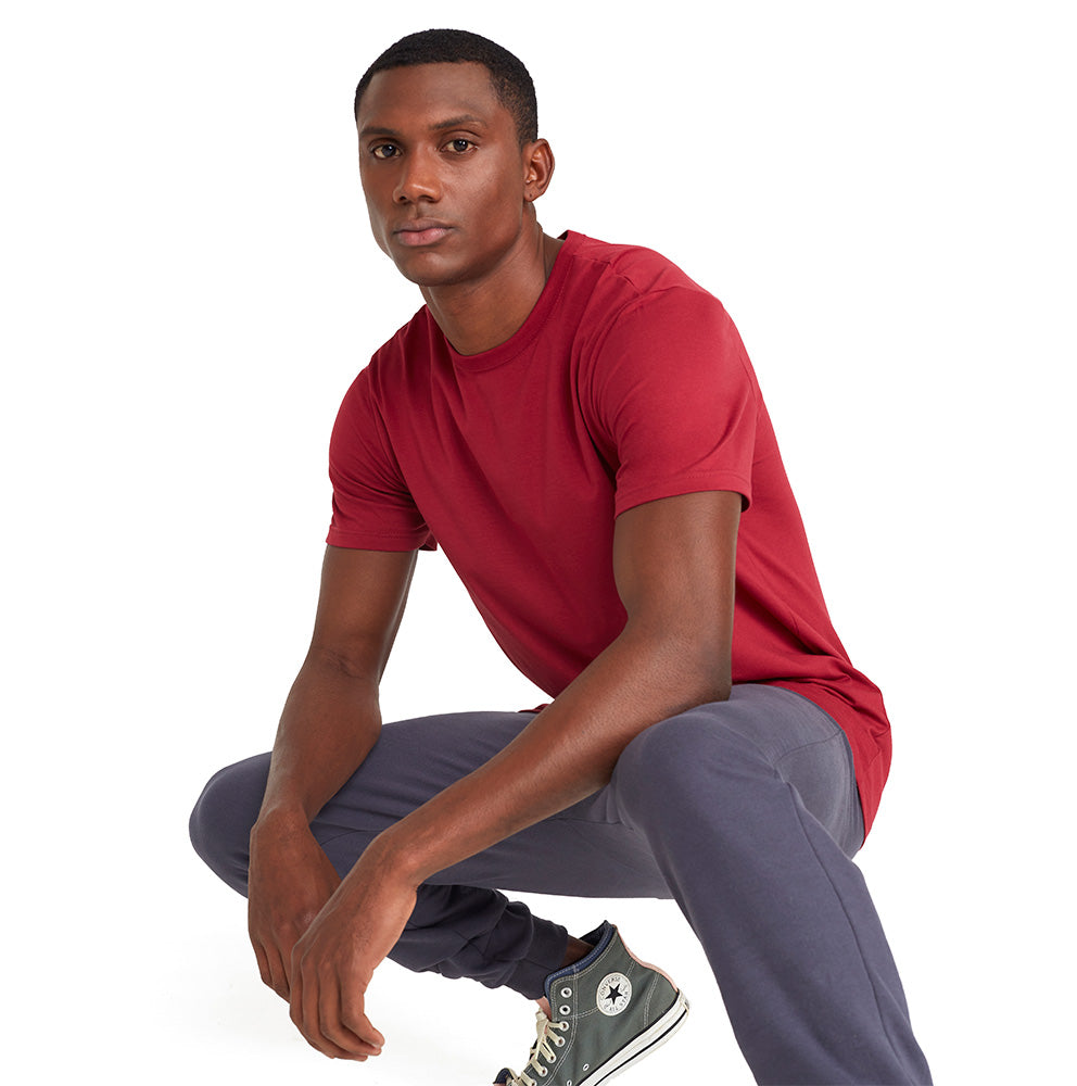 Camiseta Básica Masculina - Marsala