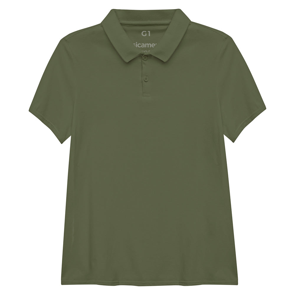 Camisa Polo Algodão Premium Plus Feminino - Verde Militar