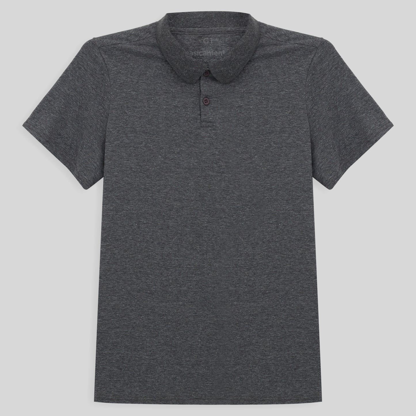 Camisa Polo Algodão Premium Plus Feminino - Mescla Escuro