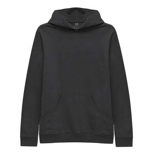 Blusão Moletom Flanelado Capuz Plus Feminino - Cinza Ardósia