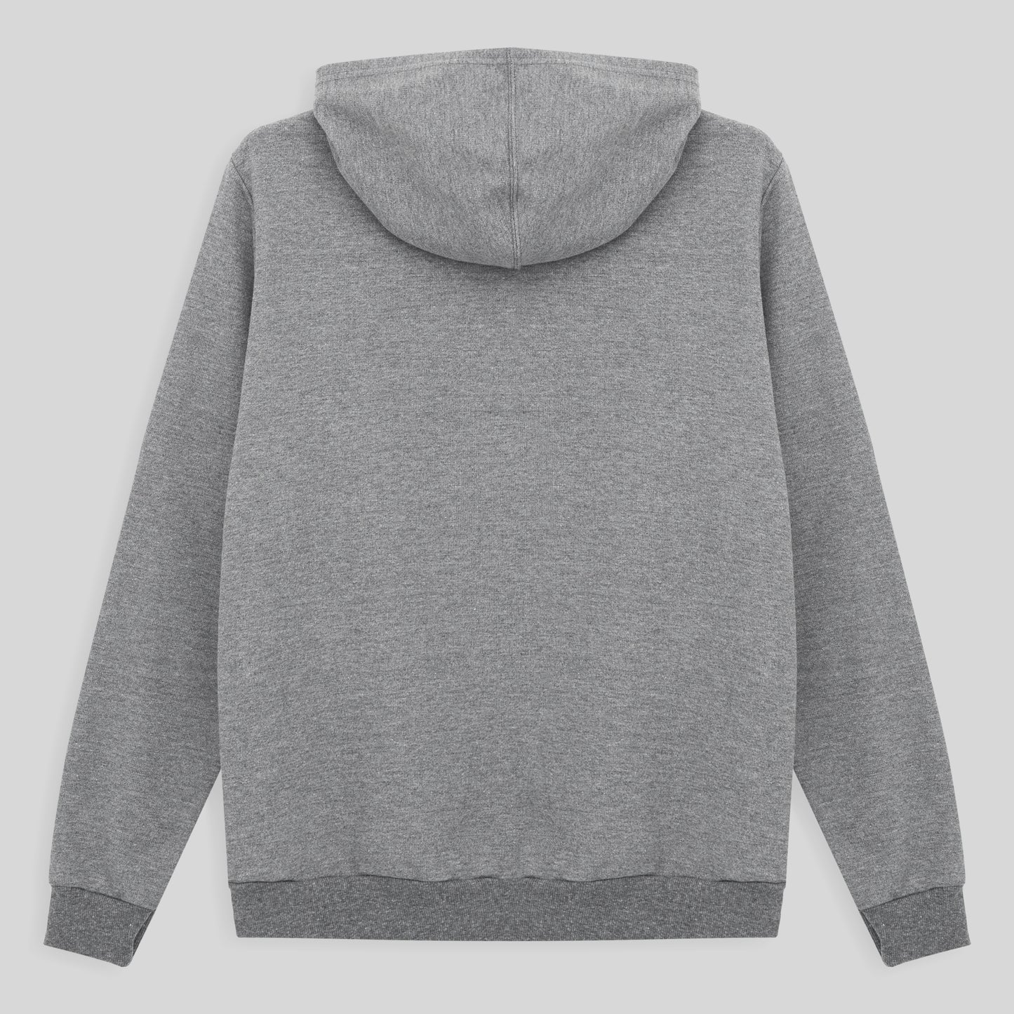 Blusão Moletom Flanelado Capuz Plus Feminino - Mescla Claro