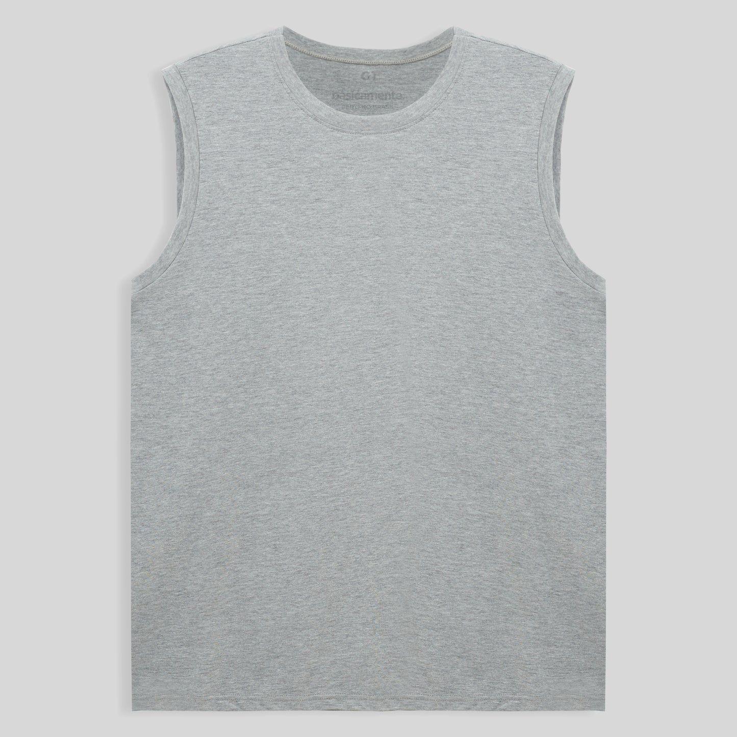 Regata Plus Masculina - Mescla Claro