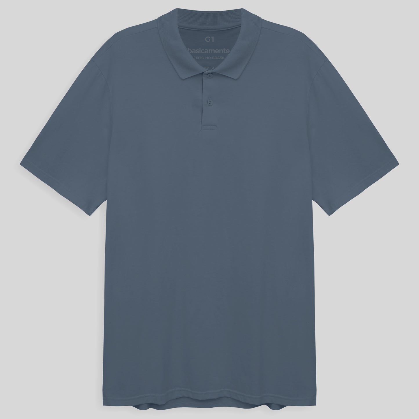 Camisa Polo Plus Masculina - Azul Cobalto