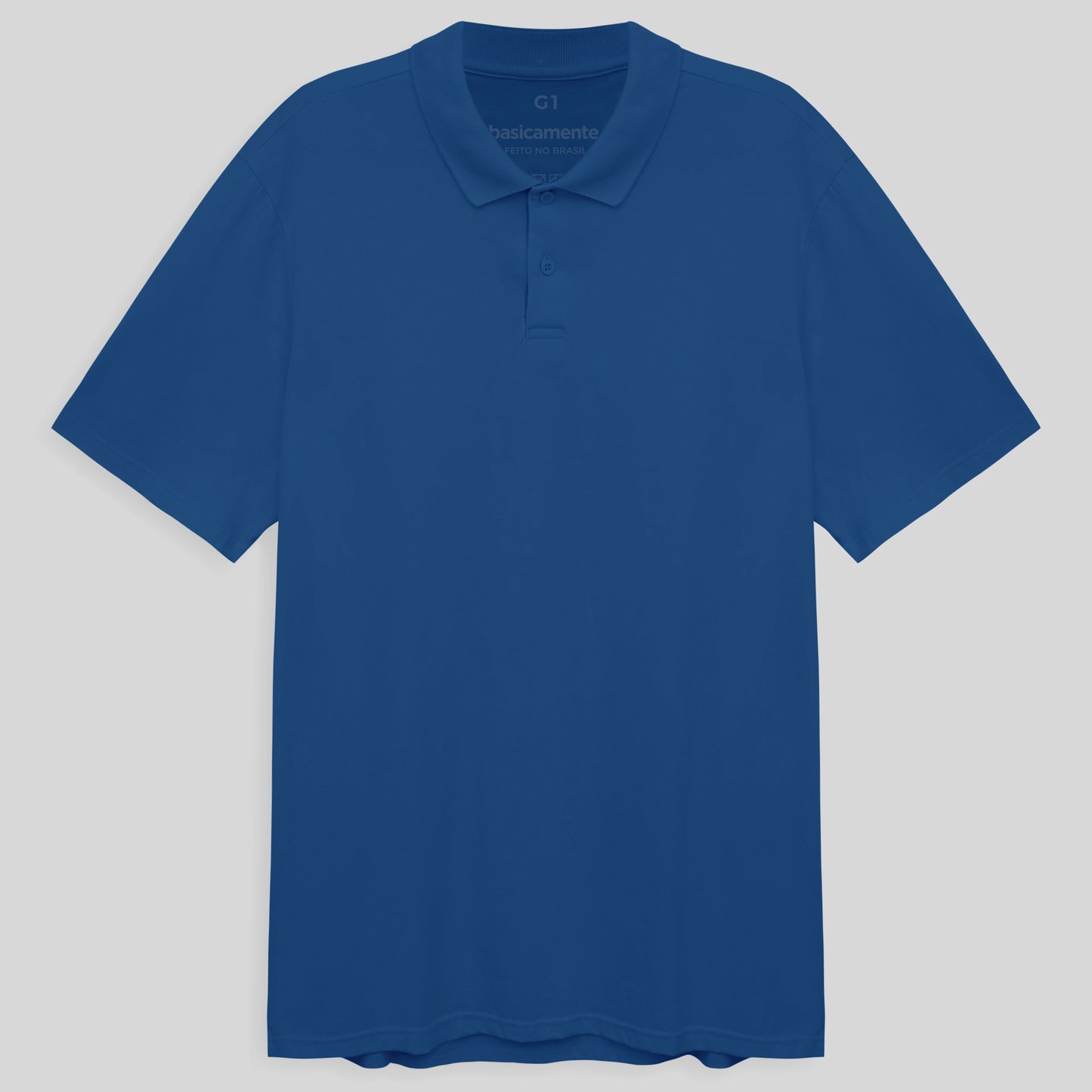 Camisa Polo Plus Masculina - Azul