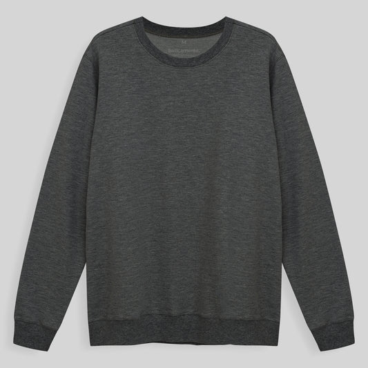 Blusão Moletom Flanelado Masculino - Mescla Escuro