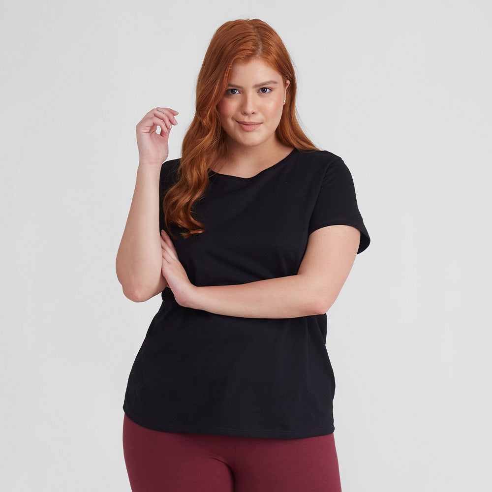 Tech T-Shirt Anti odor Gola C Plus Feminina - Preto Onix