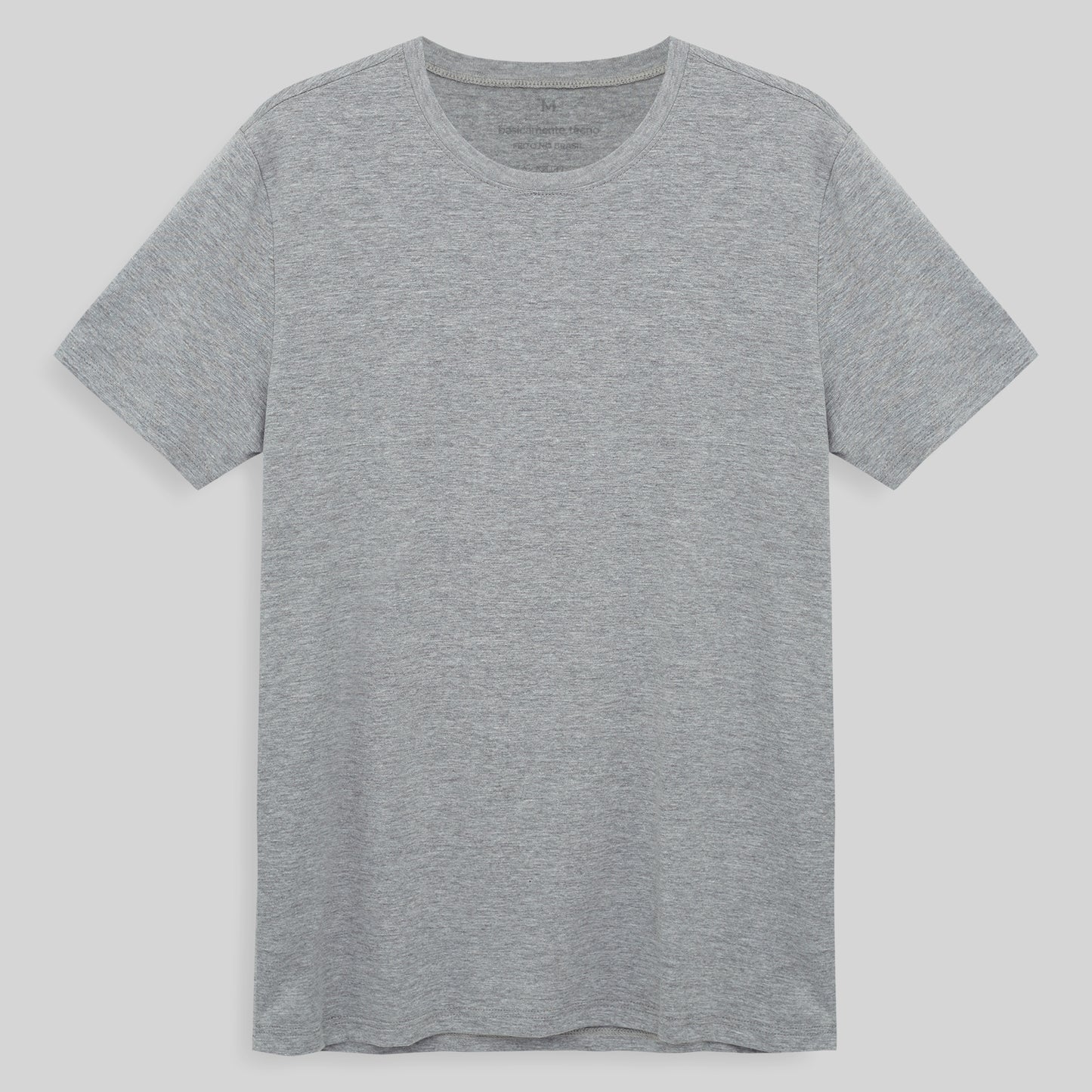 Tech T-Shirt Anti Odor Gola C Masculina - Mescla Claro