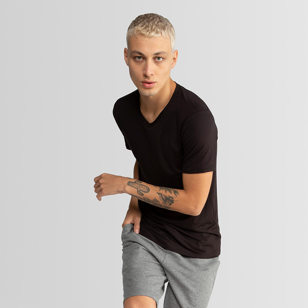 Tech T-Shirt Anti Odor Gola V Masculina - Preto Onix