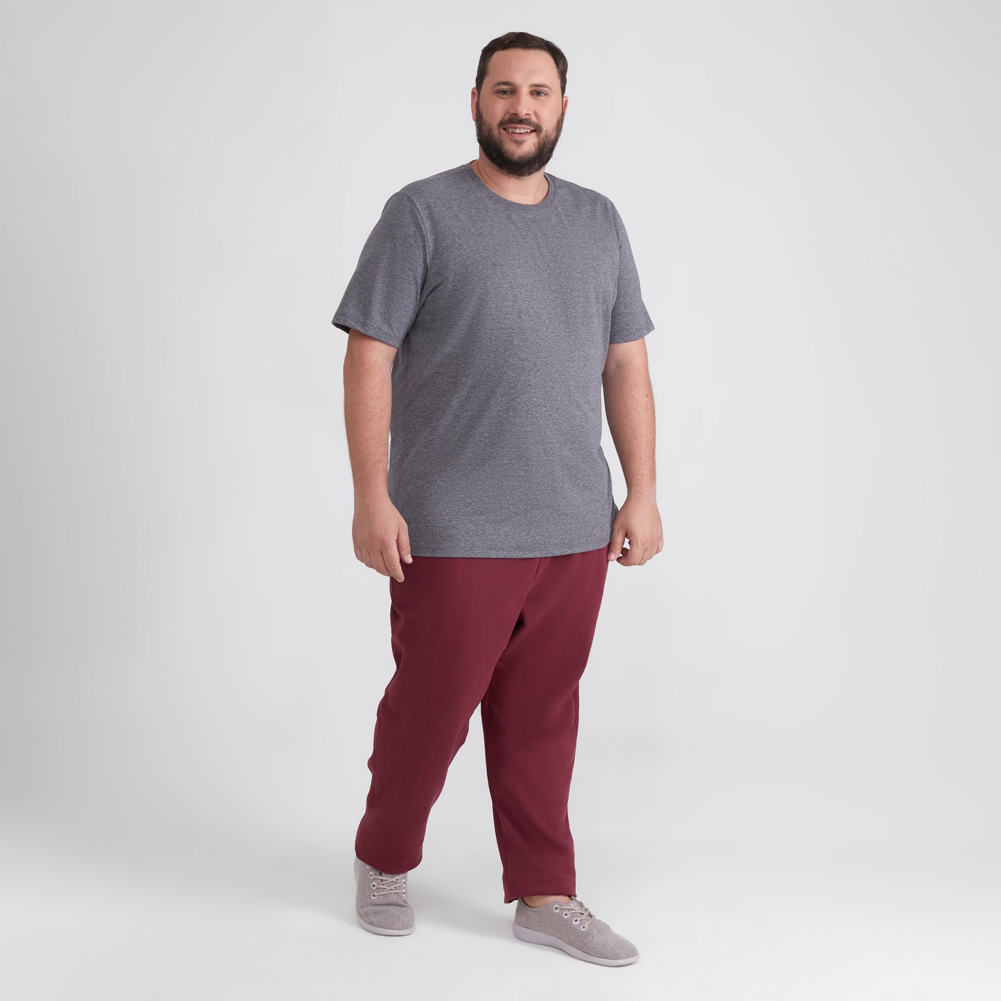 Tech T-Shirt Anti Odor Gola C Plus Masculina - Mescla Escuro