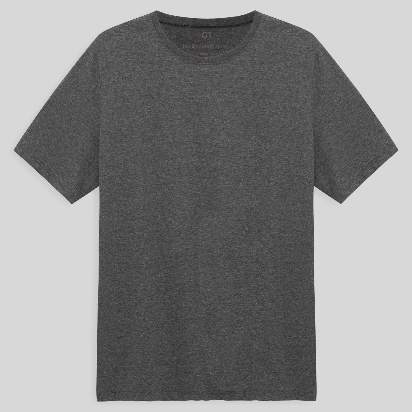 Tech T-Shirt Anti Odor Gola C Plus Masculina - Mescla Escuro