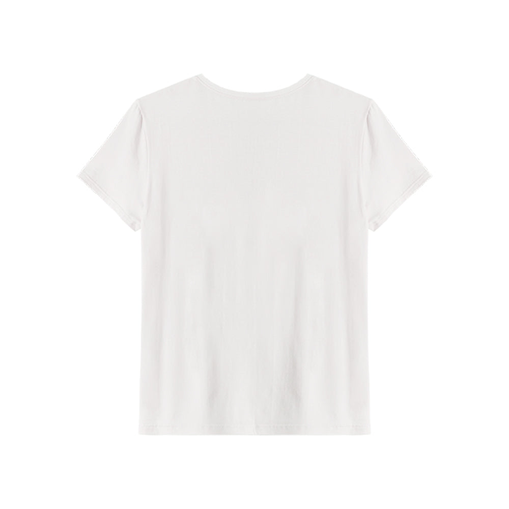 Tech T-Shirt Modal Gola V Feminina - Branco
