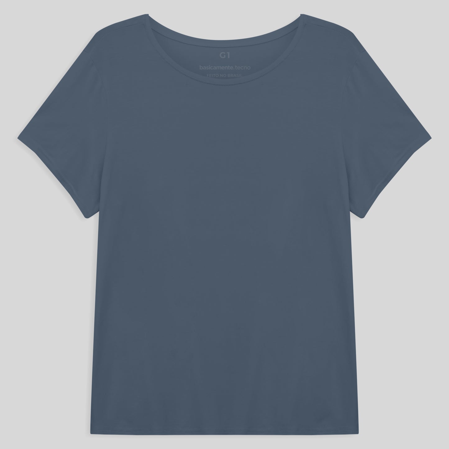 Tech T-Shirt Modal Plus Feminina - Azul Cobalto