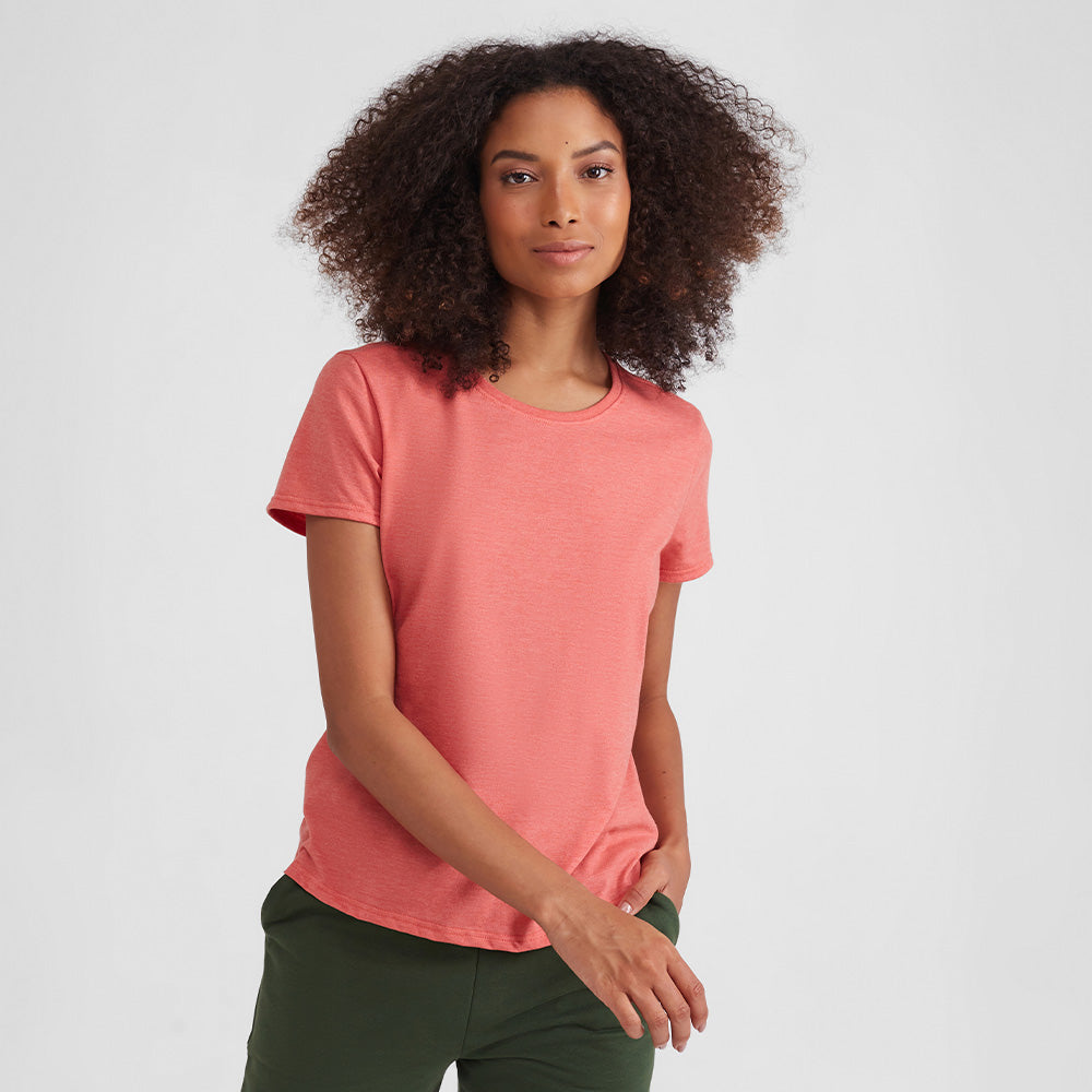 Tech T-Shirt Eco Gola C Feminina - Laranja Coral