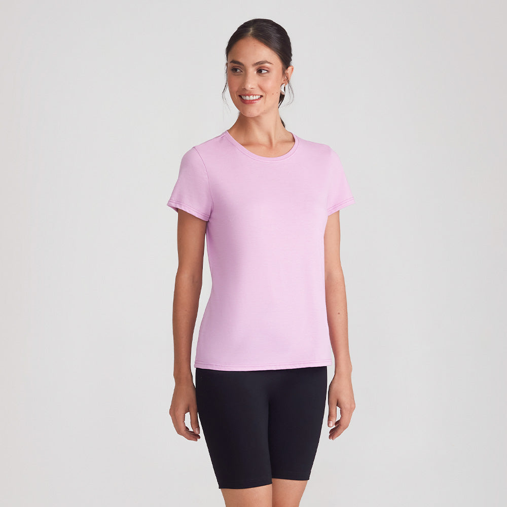 Tech T-Shirt Eco Gola C Feminina - Violeta Claro